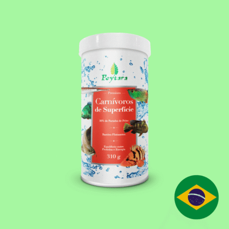 RAÇÃO POYTARA CARNÍVOROS DE SUPERFÍCIE 310G